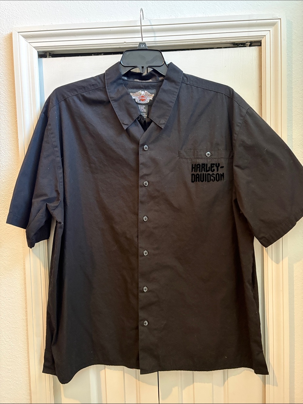 Harley-Davidson Velvet Shadow Motorcycle Button Down Shirt XXL